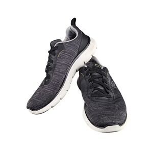 Skechers Flex Elite Men's Running Shoes Athletic Sneakers Black Grey Size 11